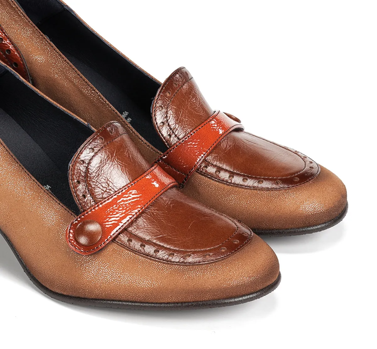 Dorking Dacy D9614 mocassino donna marrone con tacco