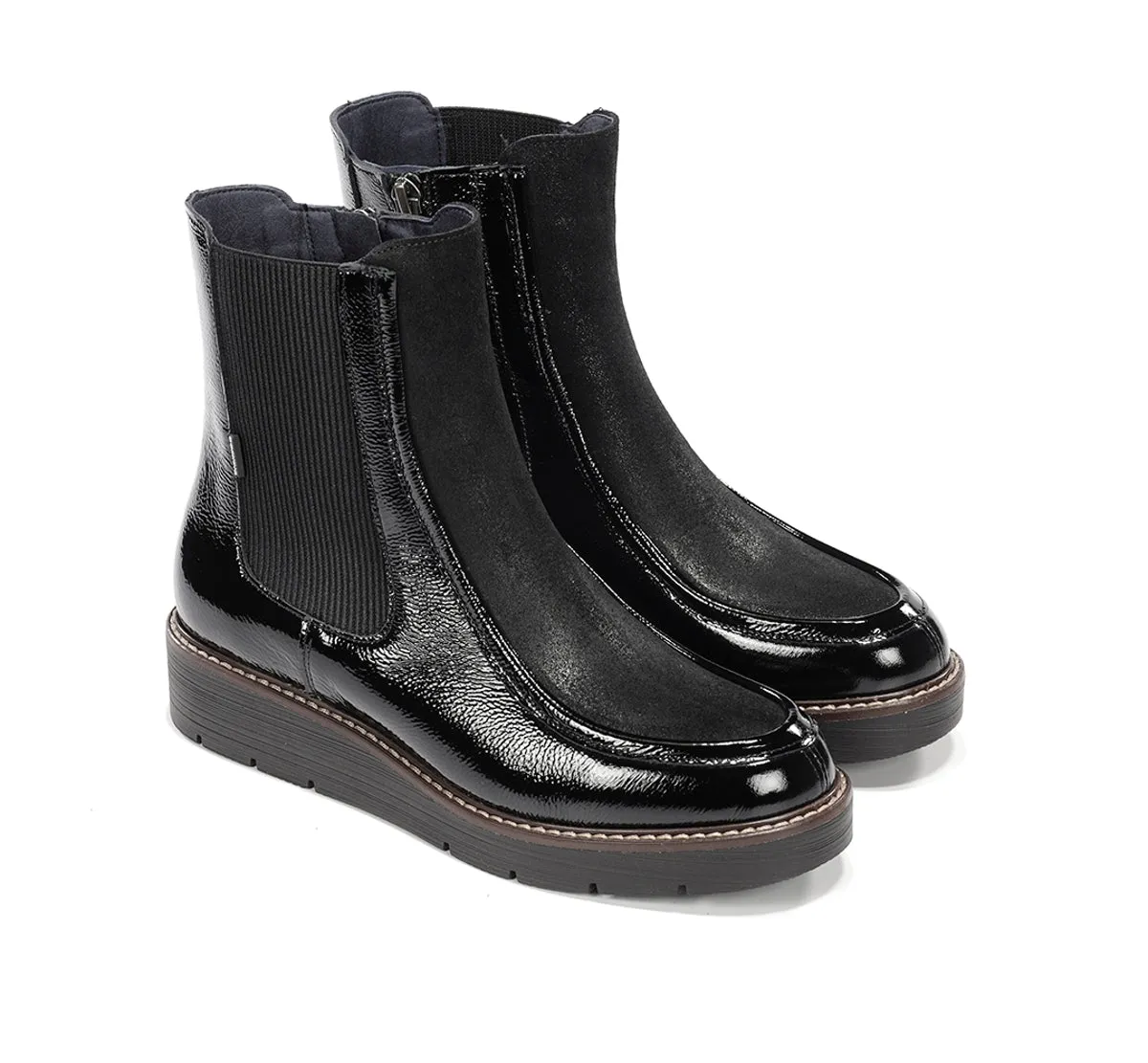 Fluchos Africa D9789 Stivaletti Neri Donna