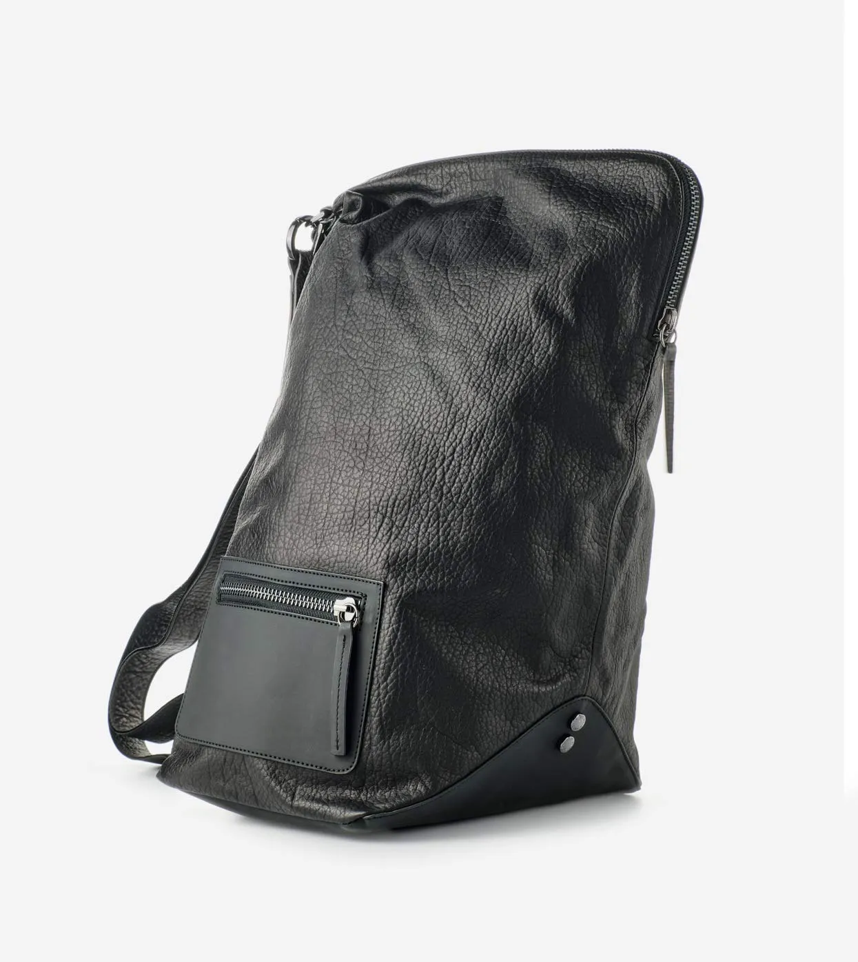 Alexander Smith zainetto pelle bottalata cerniera 45 cm made in Italy