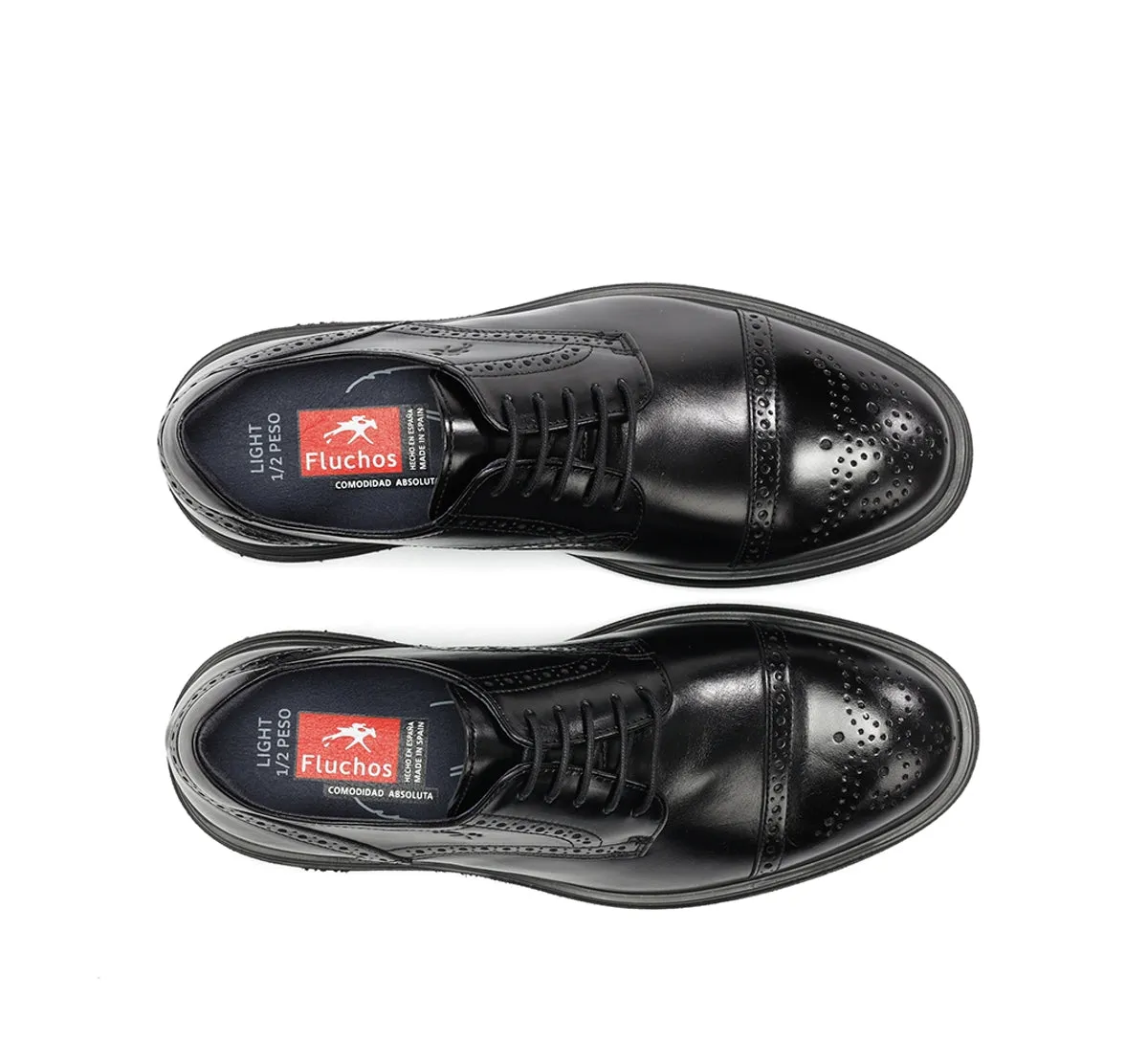Fluchos Belgas F0629 scarpe nere uomo leggere