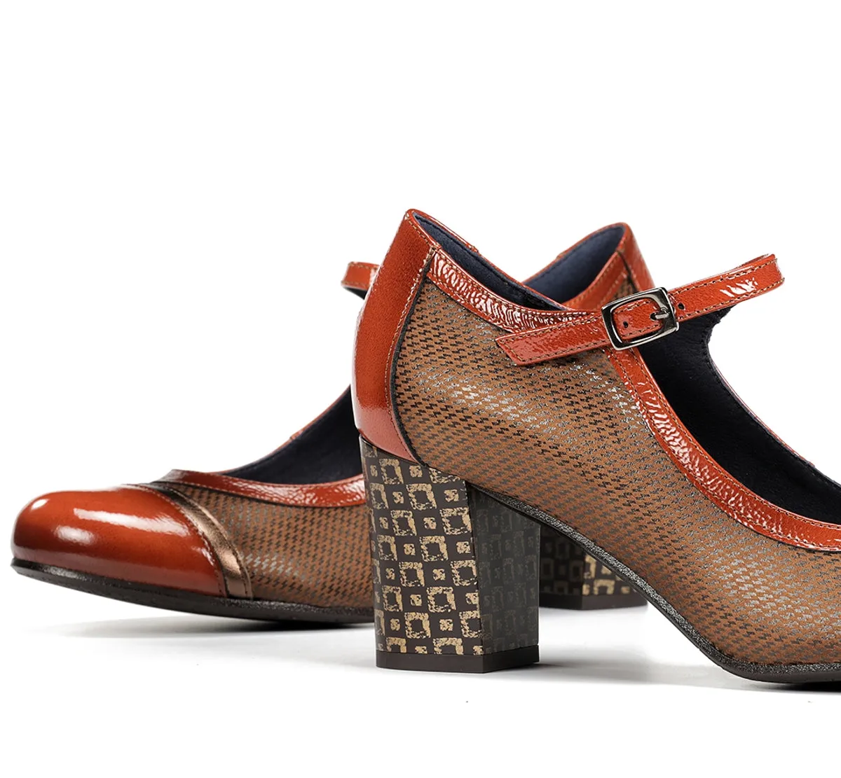 Dorking Rodin D8669 stivaletti donna marroni fibbia