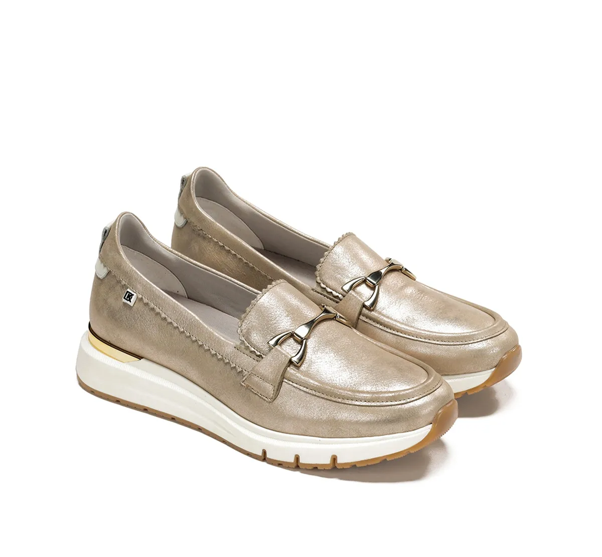 Dorking Serena D9047 Mocassino Donna Oro Sportivo