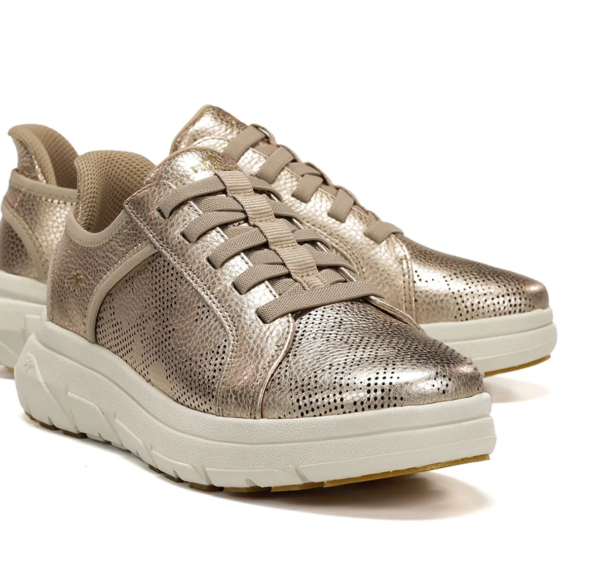 Fluchos First F2435 Sneaker Donna Oro Senza Mani