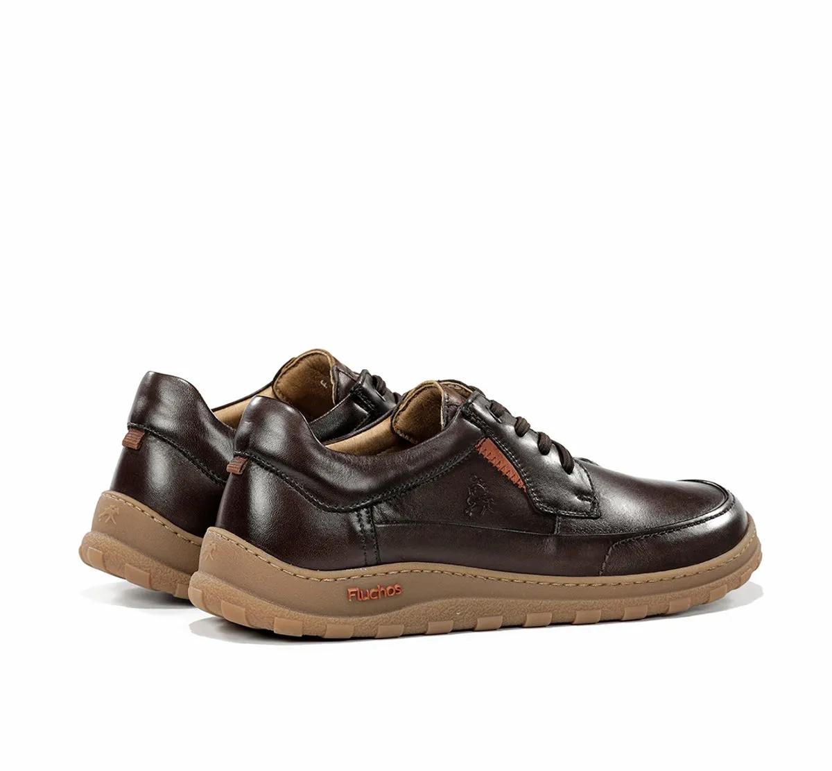 Fluchos Jerry F2504 scarpe marroni uomo pianta larga
