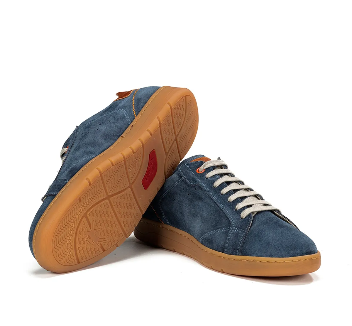 Fluchos Leo F1727 sneakers uomo blu suola retro