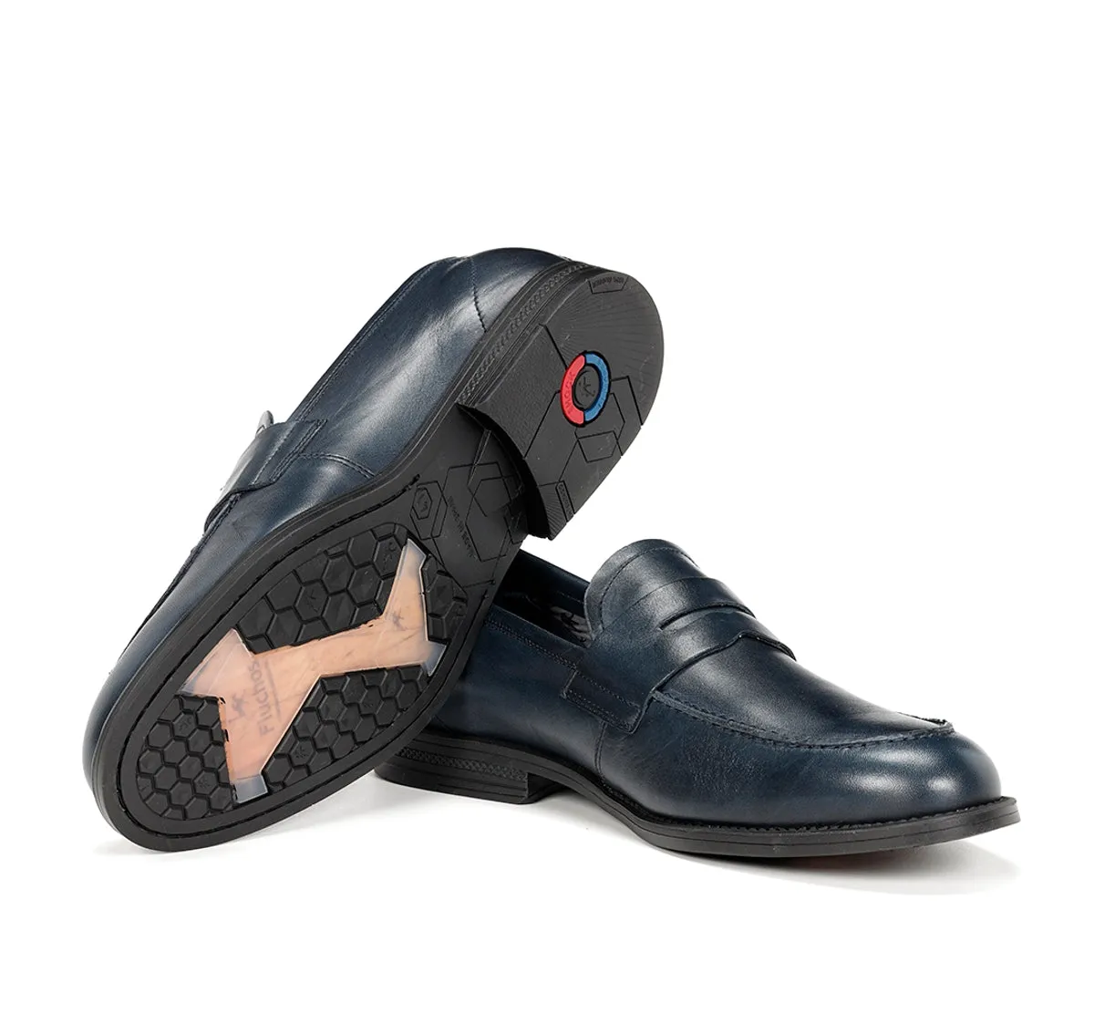 Fluchos Henri F0824 mocassino blu formale