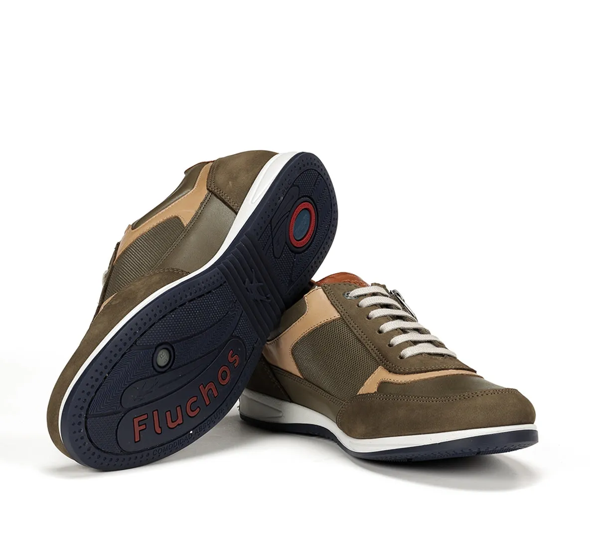 Fluchos Daniel F1288 sneakers marroni casual uomo