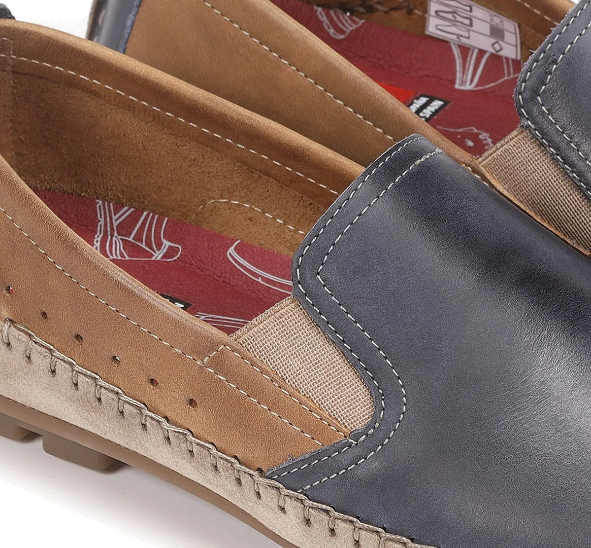 Fluchos Dorian F1178 mocassino uomo blu pelle