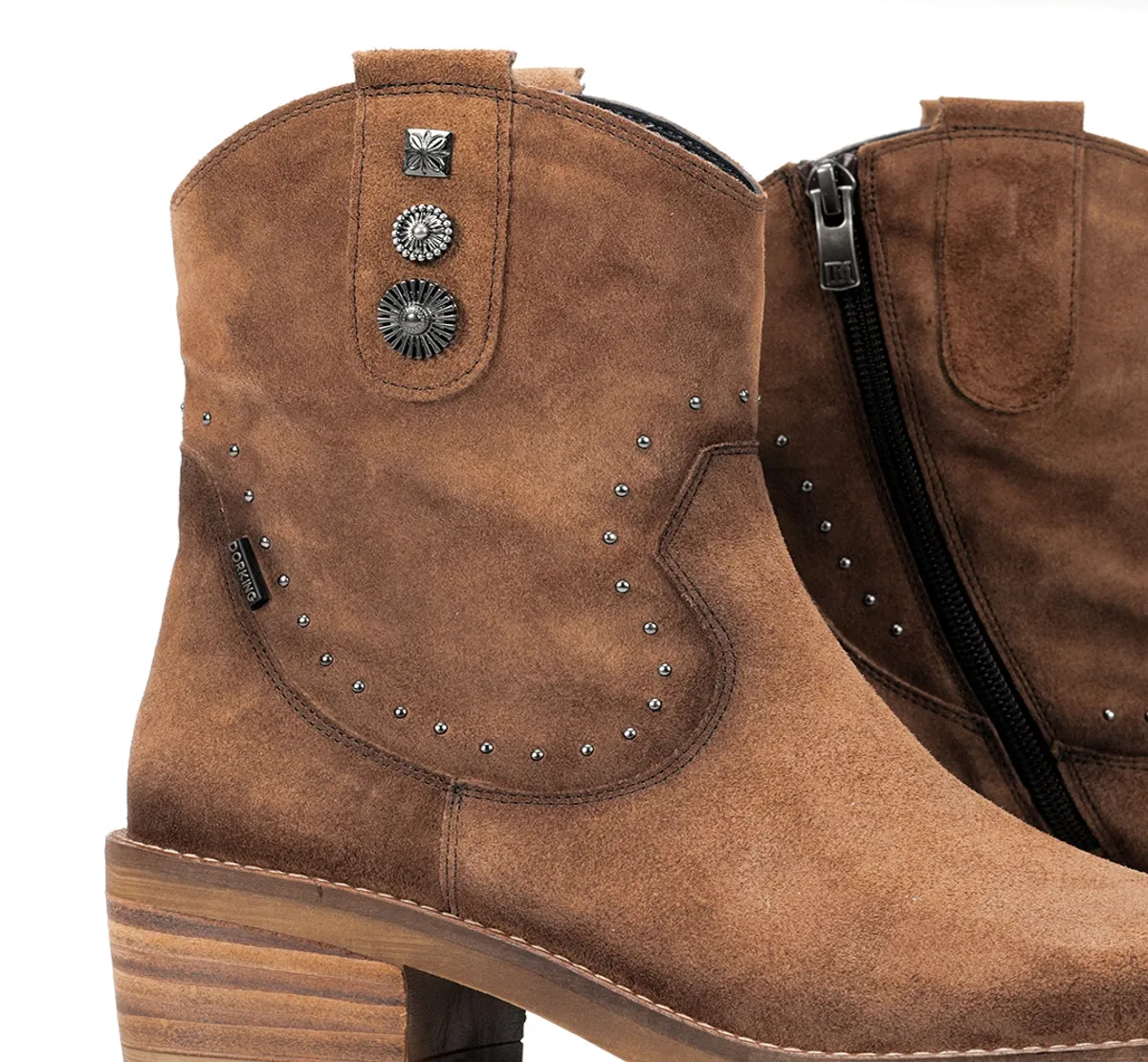 Fluchos Layla D9549 stivaletti donna marrone tacco basso