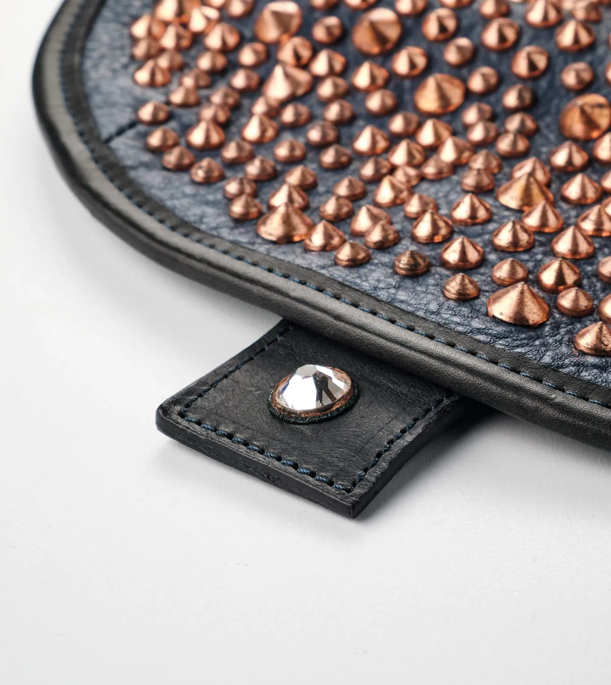 Alexander Smith zaino pelle borchie tasche esterne made in Italy