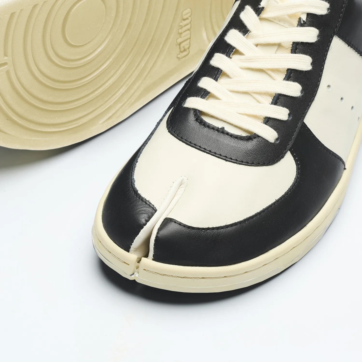 Tabito Leap Trainer-Low tabito56 sneakers bianco-nero pelle