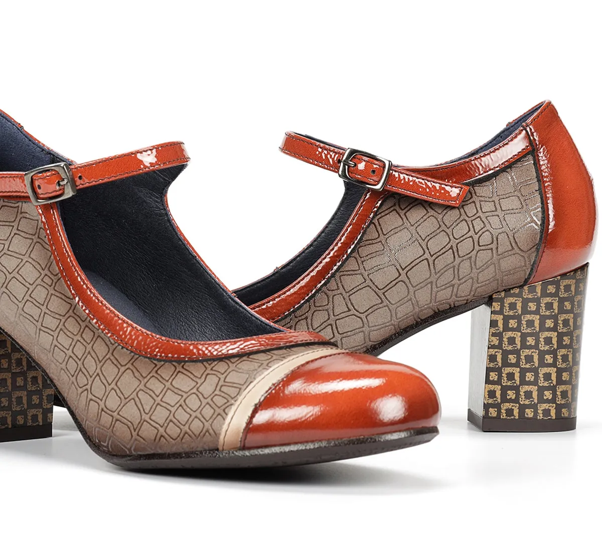 Fluchos Rodin D8669 scarpe donna taupe fibbia