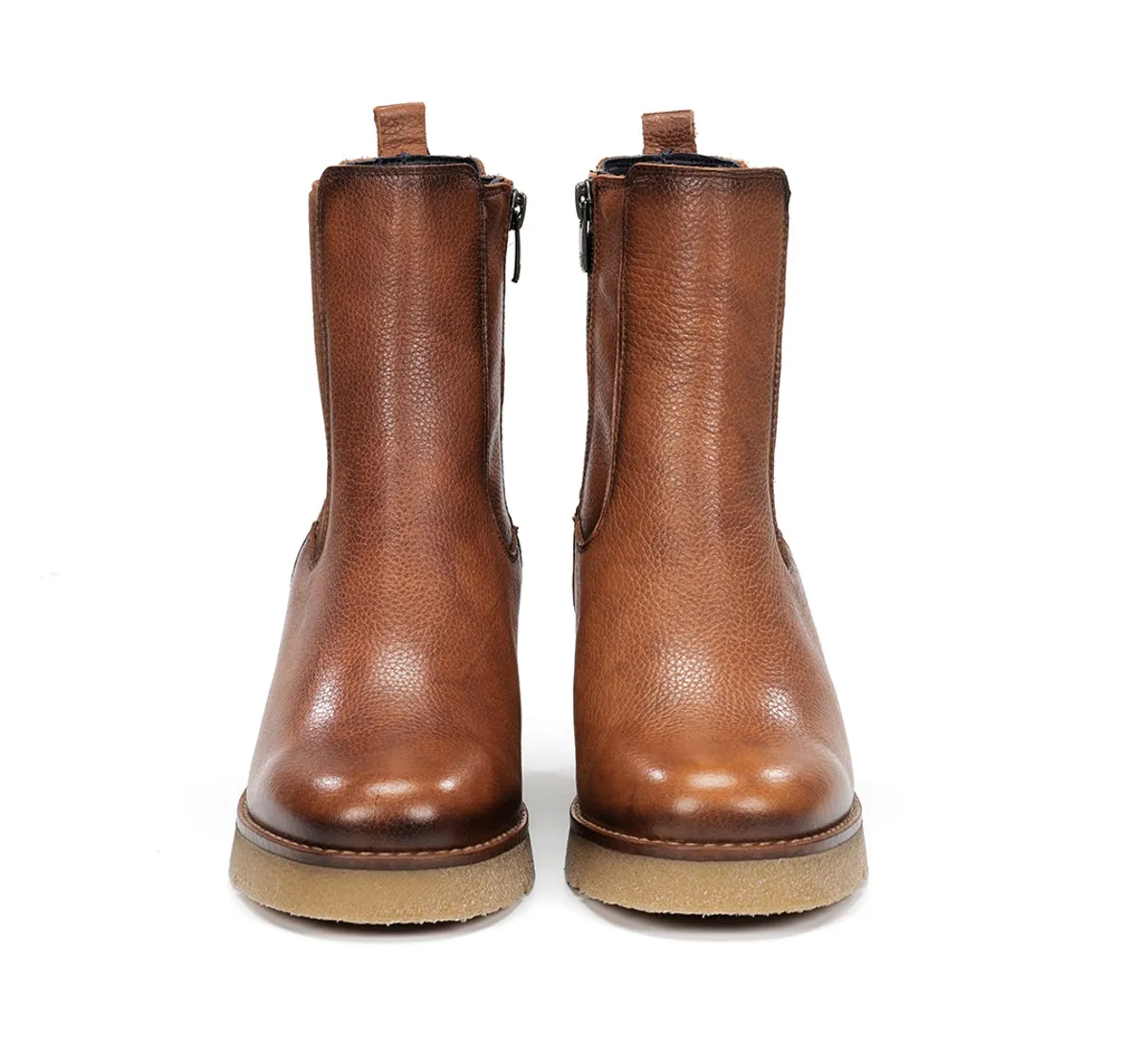 Dorking Lalie D9191 tronchetti donna marroni zeppa