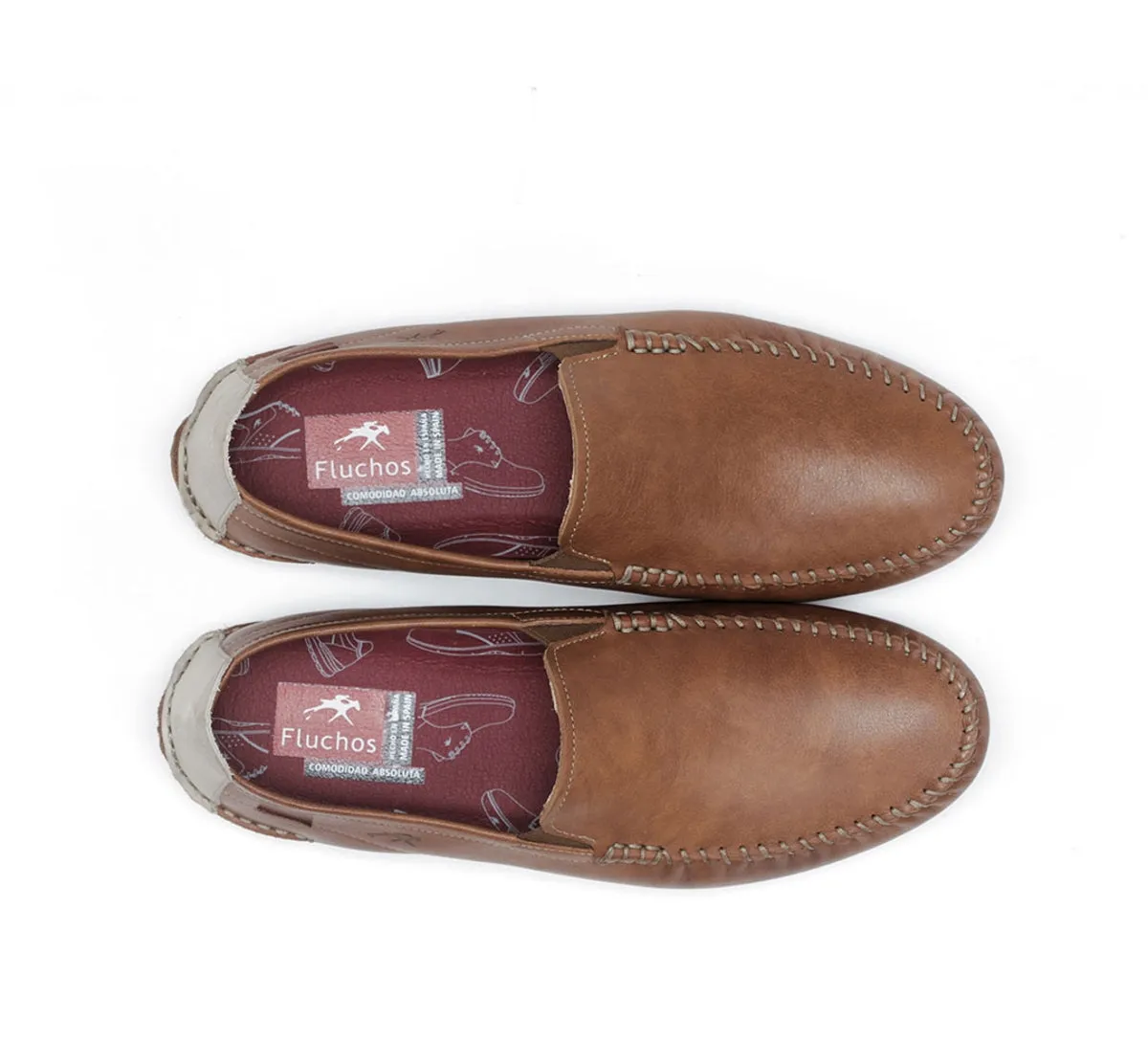 Fluchos Dorian F1173 mocassini uomo marrone casual