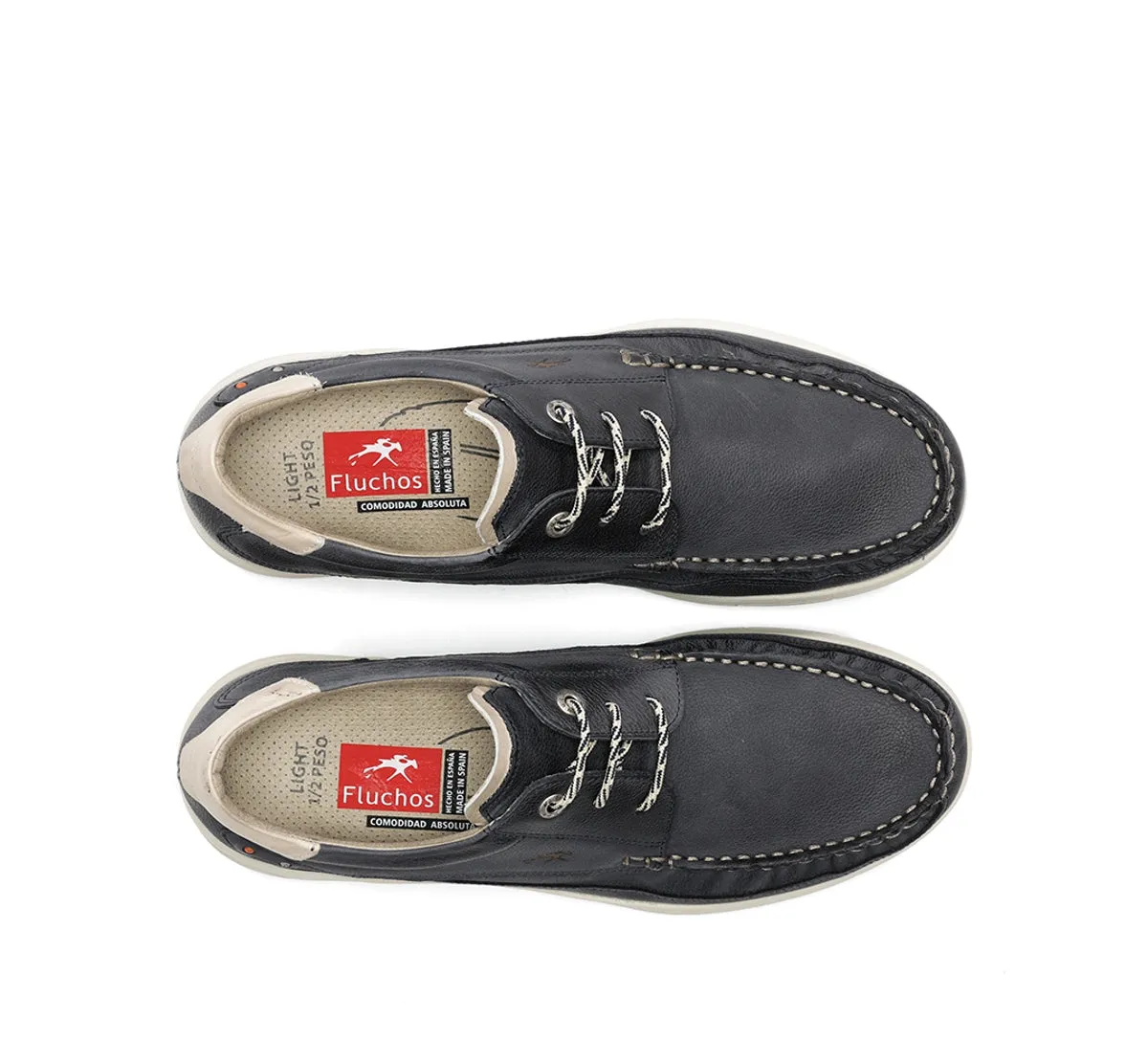 Fluchos Kai F2149 scarpe blu uomo pianta larga