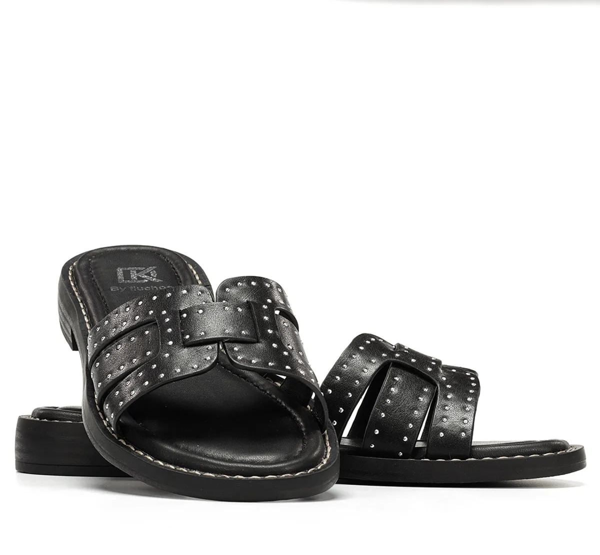 Fluchos Ega D9731 Sandali Donna Neri Bassi