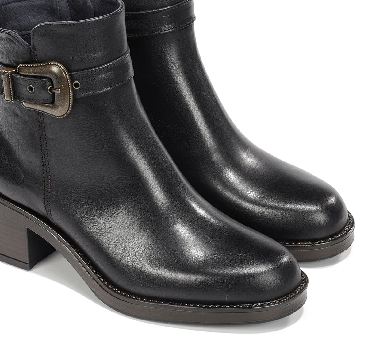 Fluchos Linet D9801 stivaletti donna nero pelle