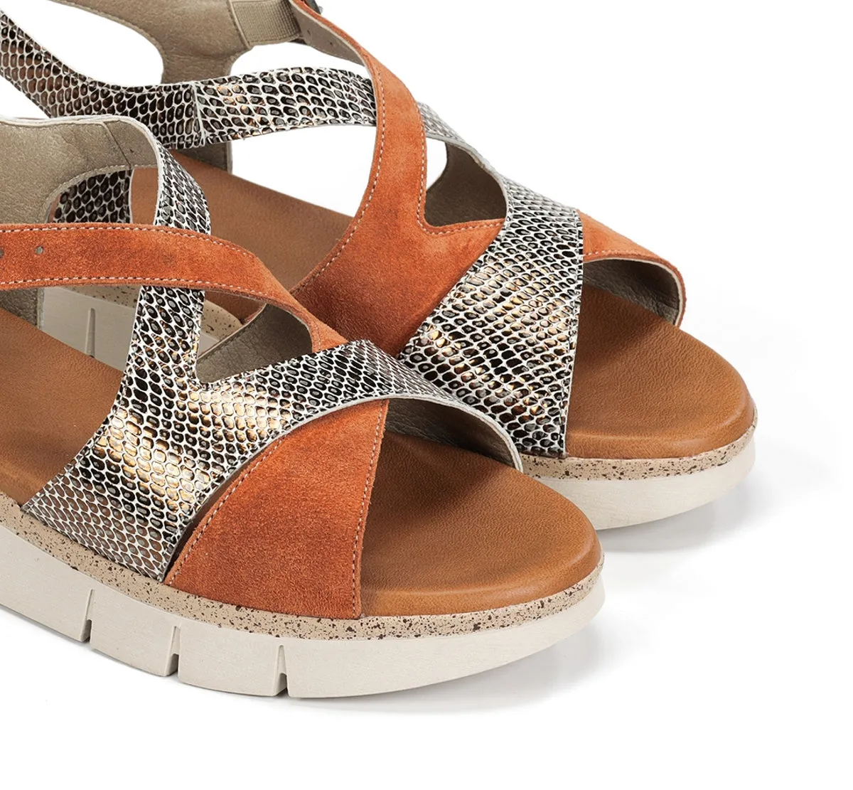 Fluchos Klau D9485 sandali marroni donna