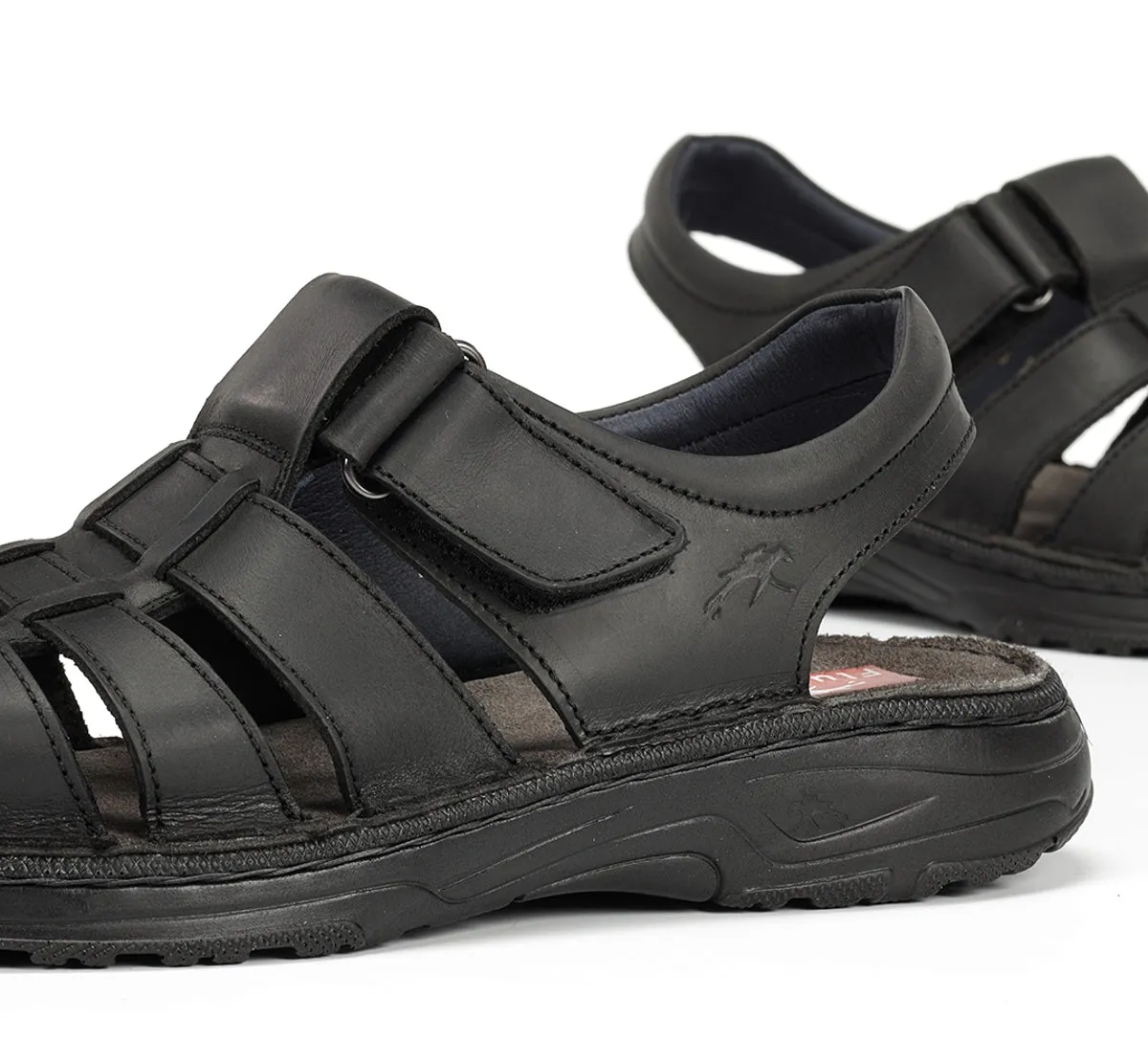 Fluchos Azores F2200 Sandali Uomo Neri Velcro
