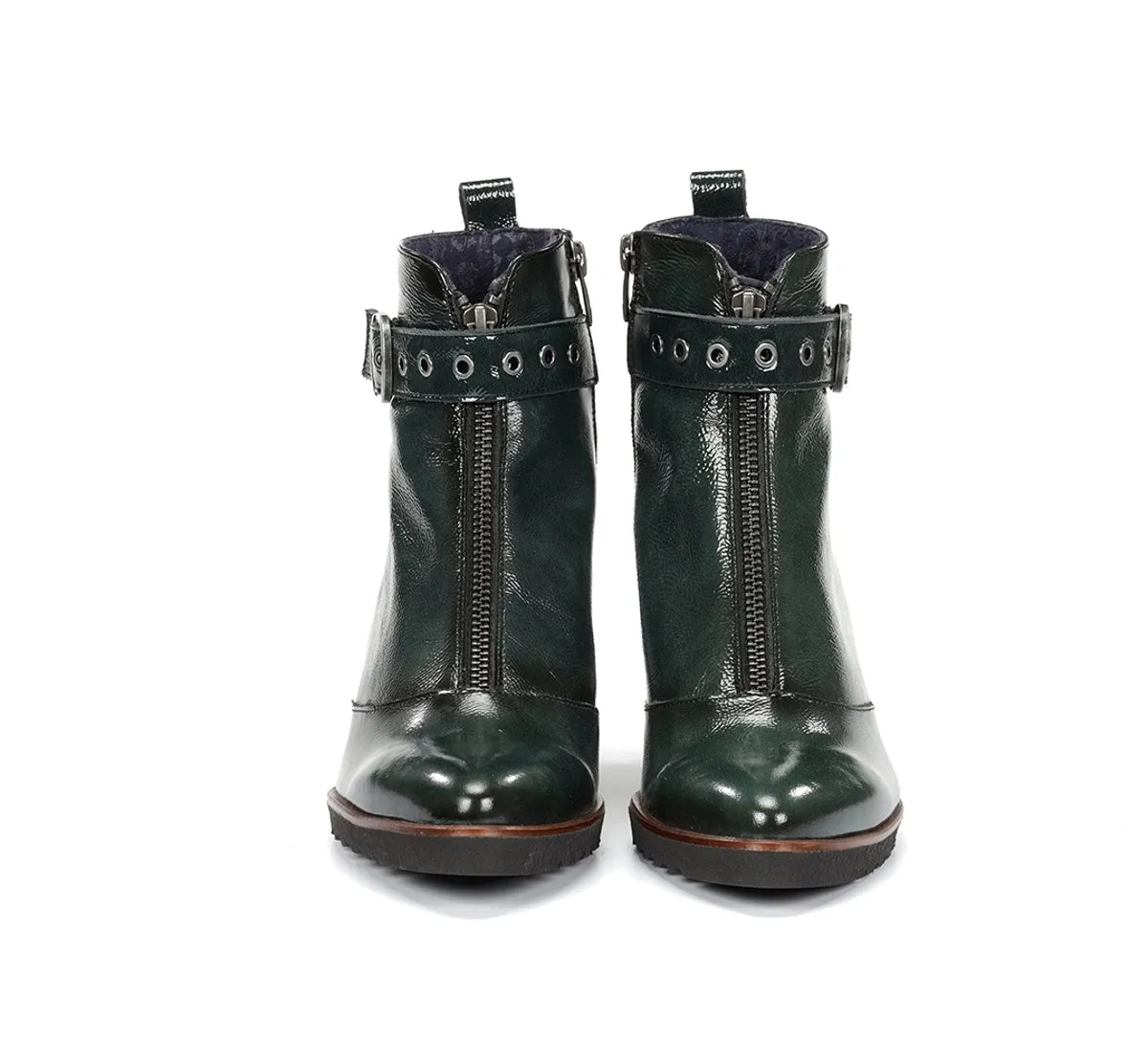 Dorking by Fluchos Thais D8300 stivaletti verde tacco