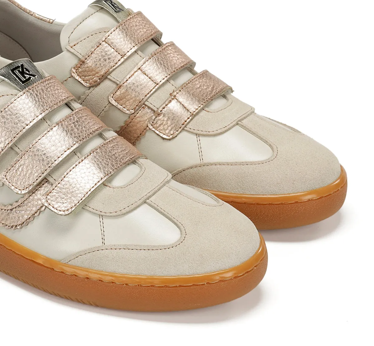 Fluchos Lynn D9610 sneakers donna taupe lacci