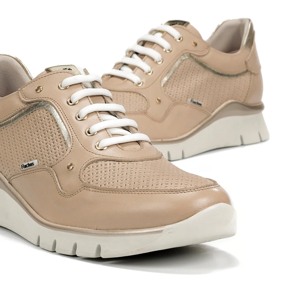 Fluchos Union F2175 sneakers taupe donna pianta larga