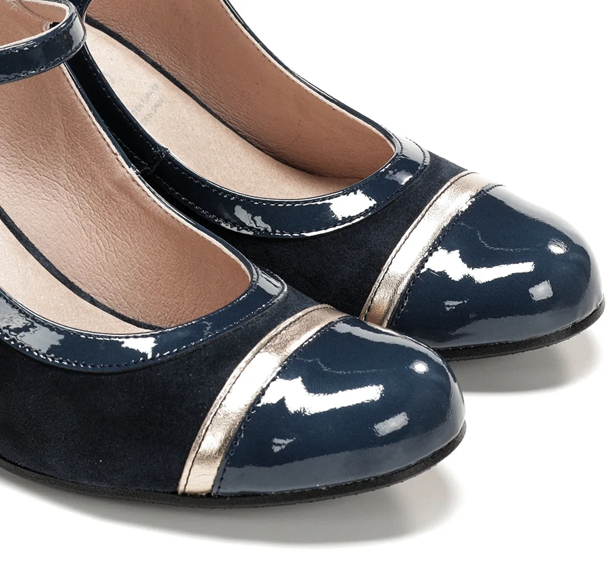 Dorking Rodin D9093 scarpa blu tacco cinturino