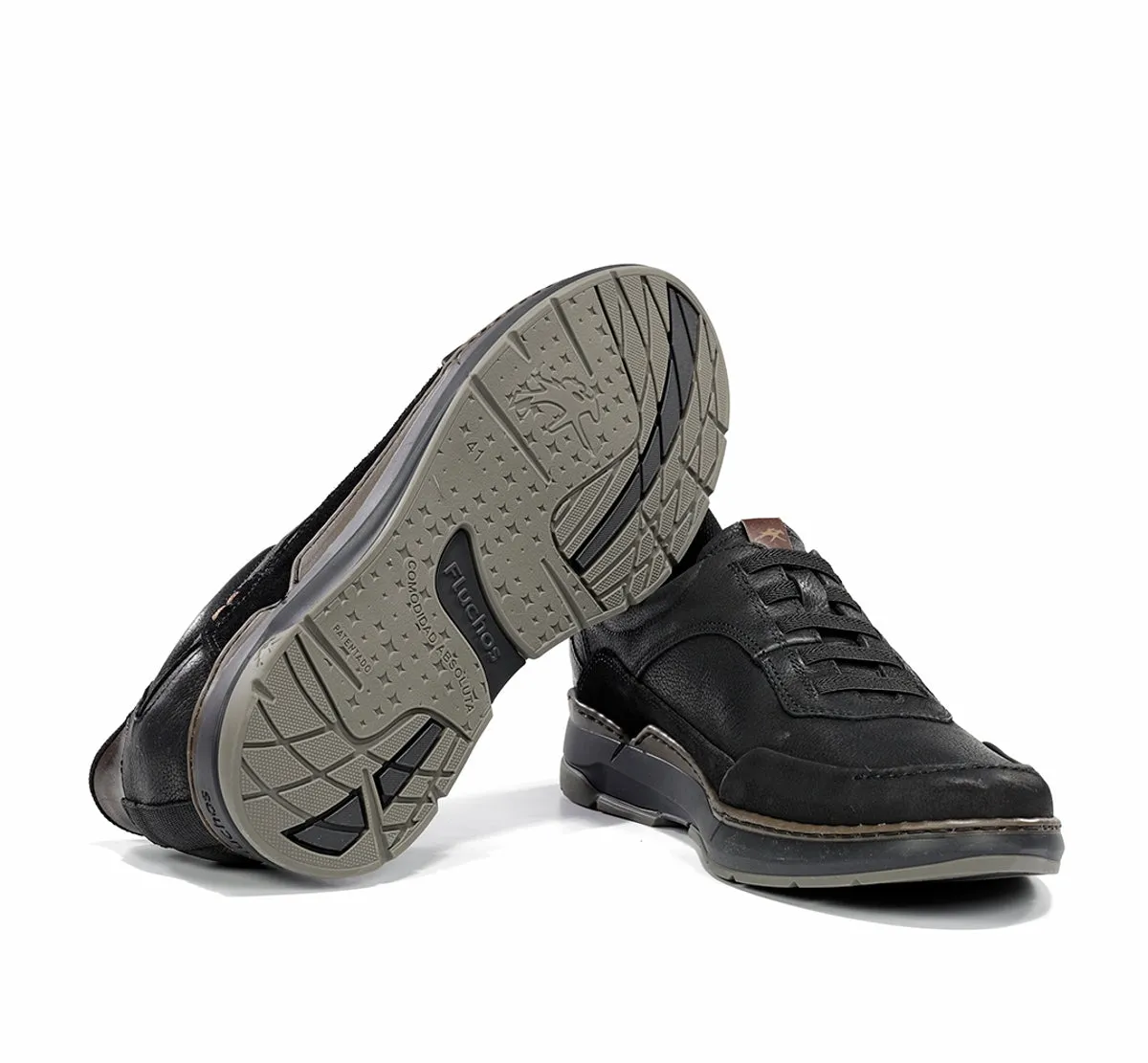 Fluchos Jeff F2511 sneakers uomo nero eleganti