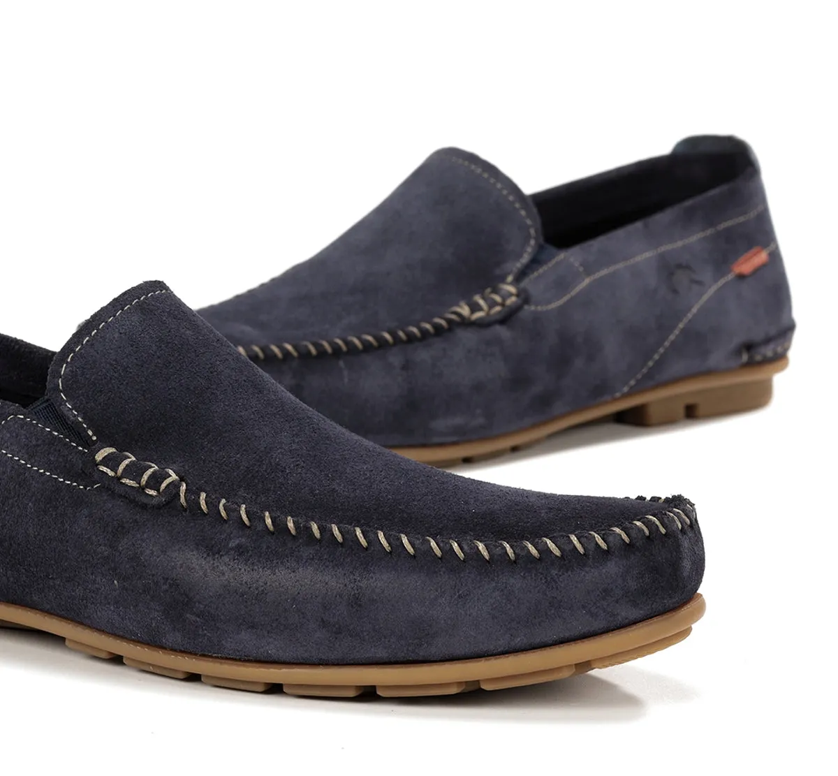 Fluchos Dorian F1091 Mocassino Uomo Blu in Pelle