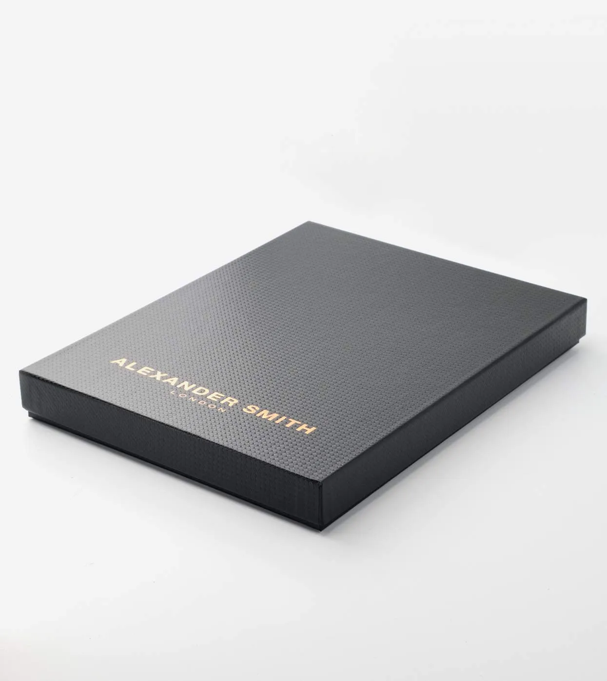 Alexander Smith Borchie custodia tablet iPad nera 19,5x25 pelle