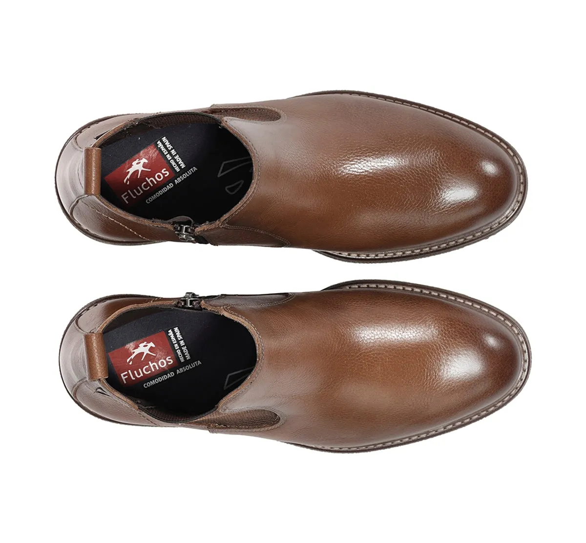 Fluchos Kasper F1817 stivaletti marrone uomo classici