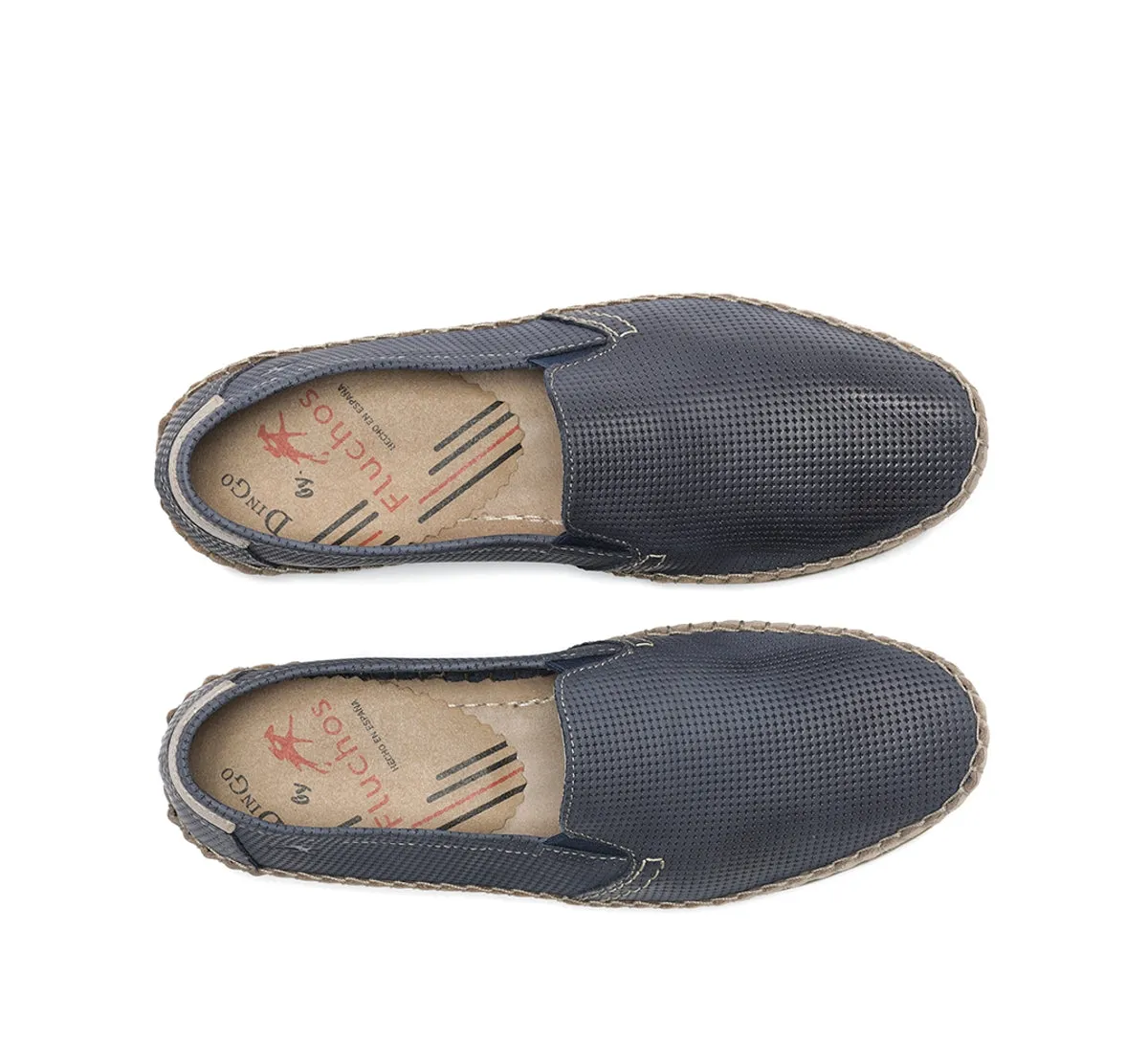 Fluchos Bahamas 8674 Mocassini Uomo Blu Senza Lacci