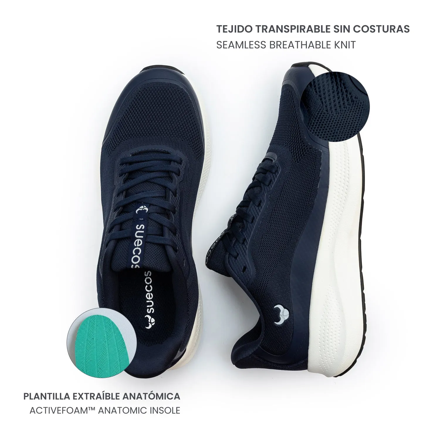 Suecos Aura scarpe lavoro blu navy lavabili
