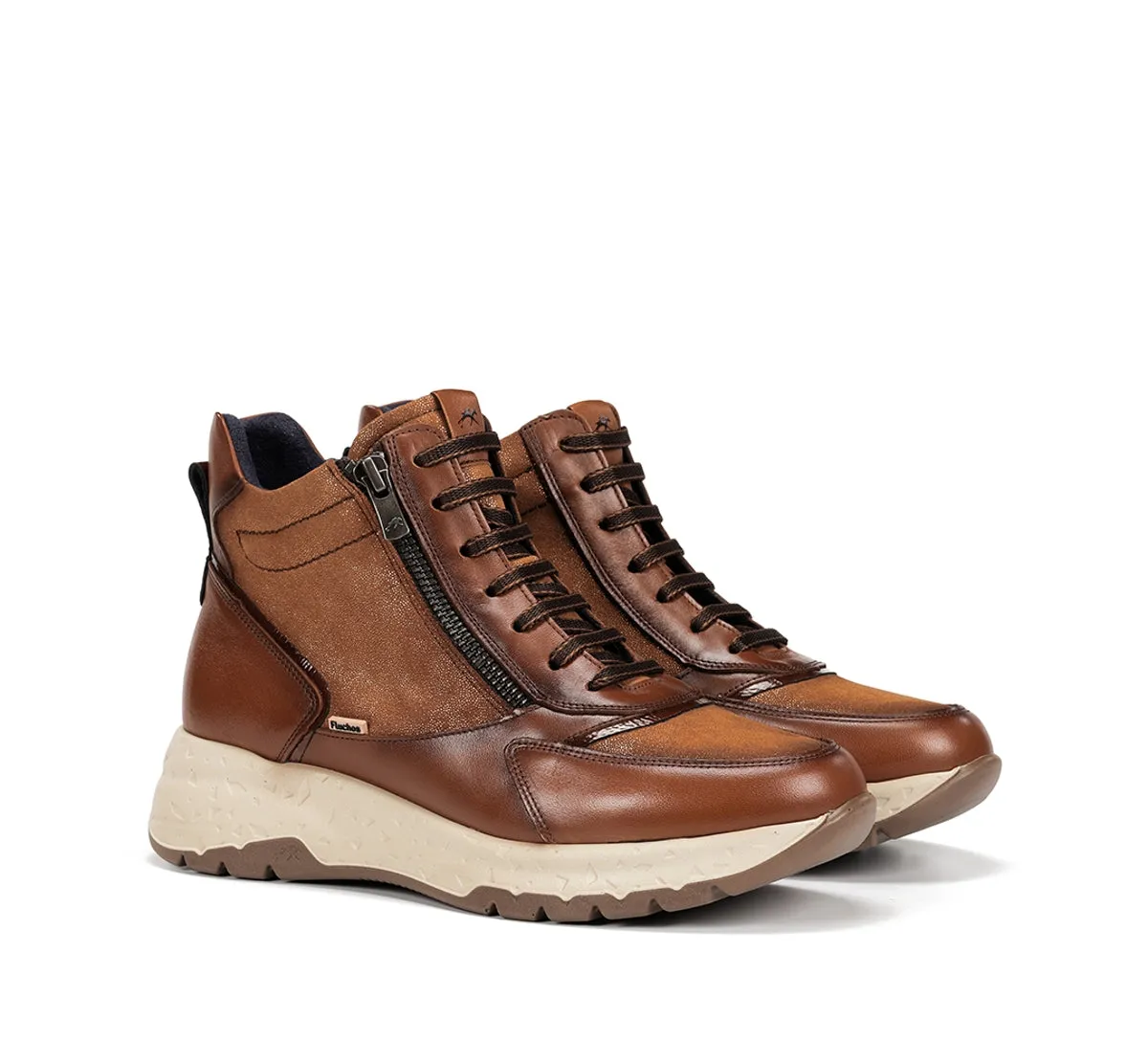 Fluchos Nexus F2311 stivaletti donna marroni pelle