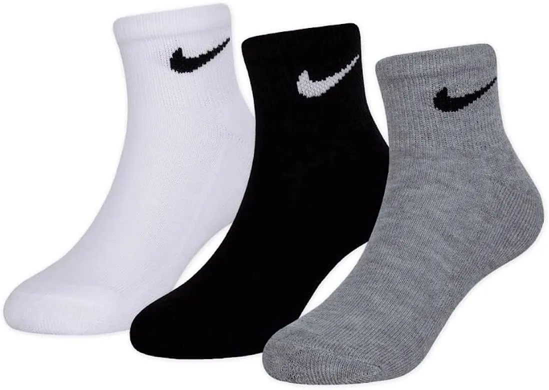 Nike Cushioned Ankle calzini bambini 5-7 anni 3 paia imbottiti