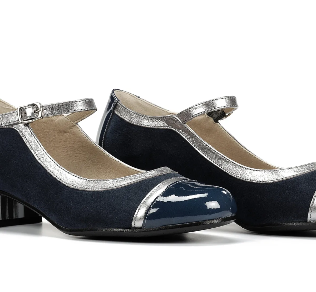 Dorking Frida D9027 scarpe donna blu tacco basso