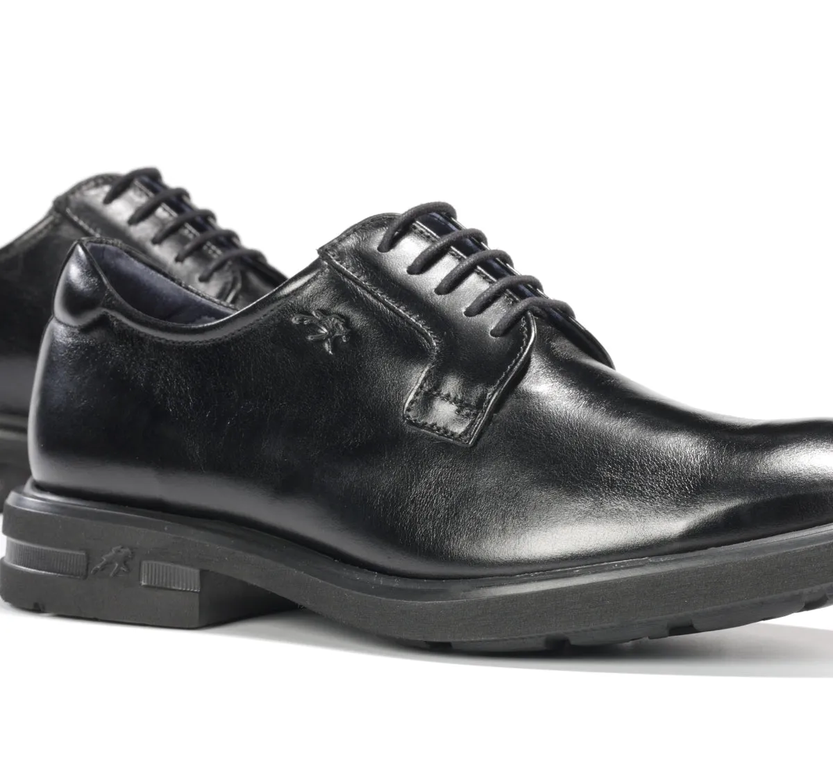 Fluchos Belgas F0631 scarpe uomo nere pelle