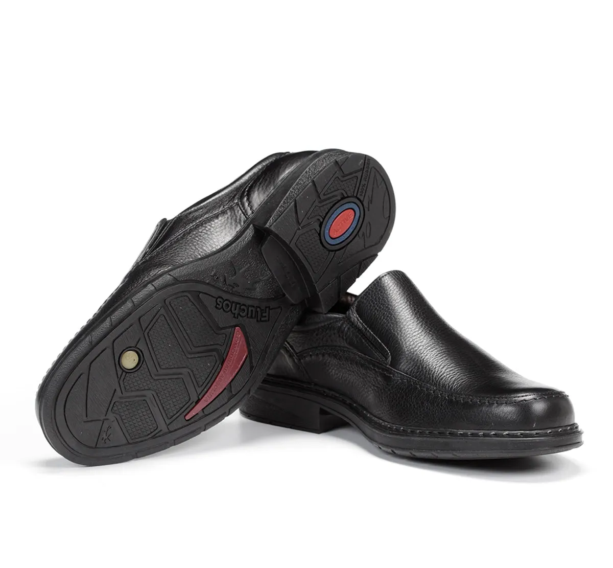 Fluchos Clipper 9578 slip on uomo nero classico