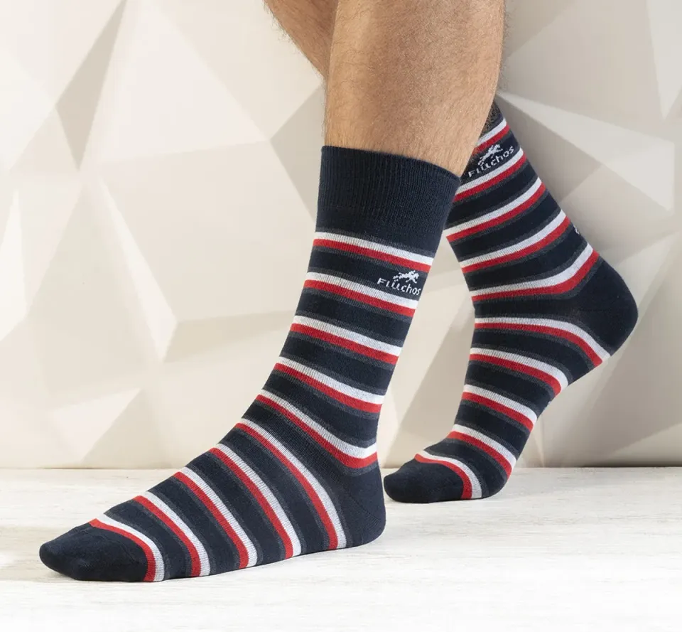 Fluchos Royal CA0009 calzini uomo taglia unica 2 paia righe