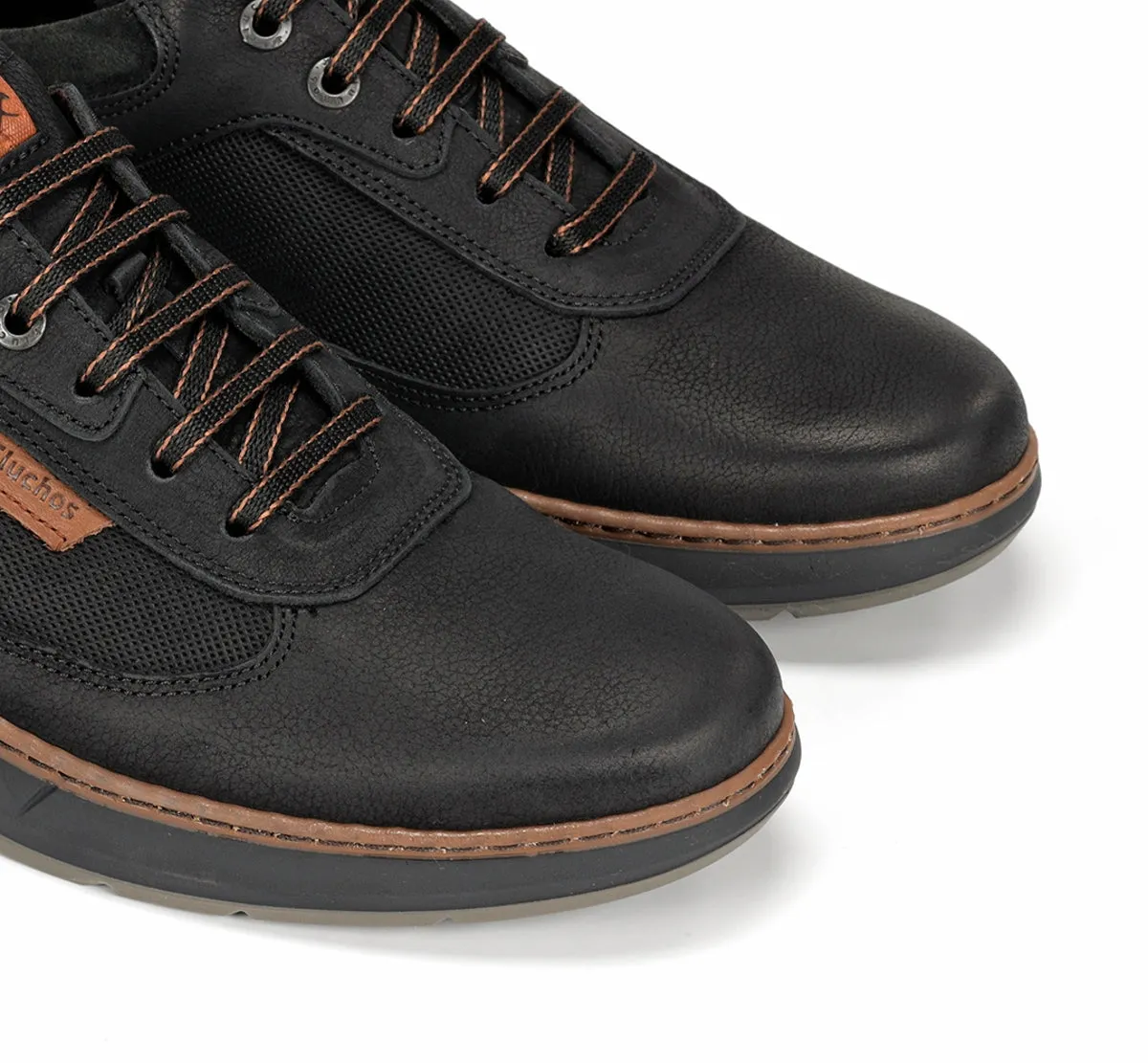 Fluchos Jeff F2277 scarpe nere uomo eleganti casual