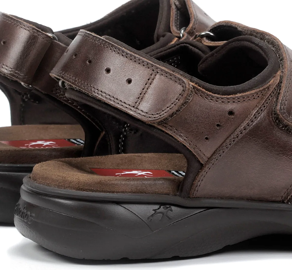 Fluchos Dozer F1201 sandali marroni uomo velcro