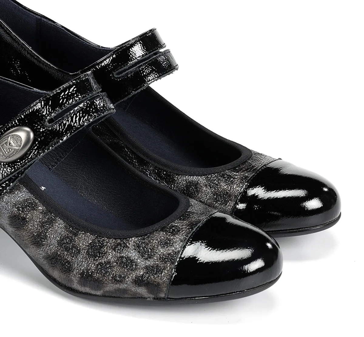 Dorking Geminis D8637 decollete donna nere tacco medio