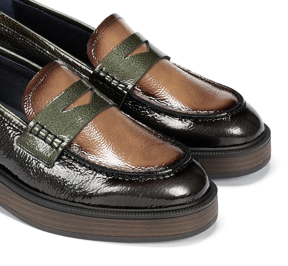 Fluchos Idaly D9380 mocassini donna grigio suola legno