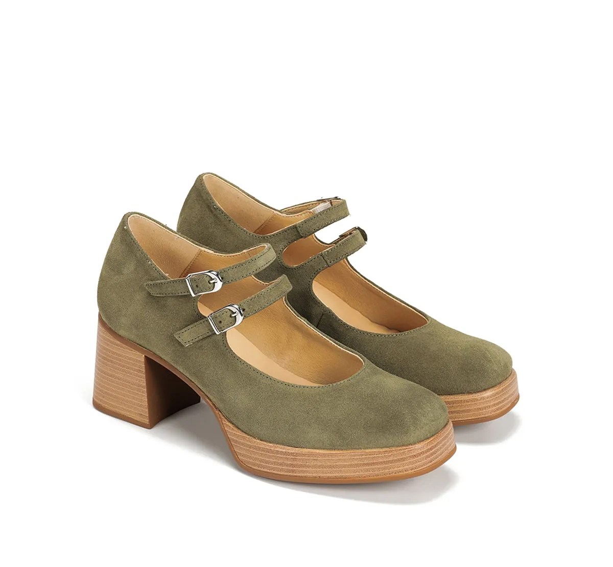 Fluchos Cristel D9659 scarpa donna verde plateau