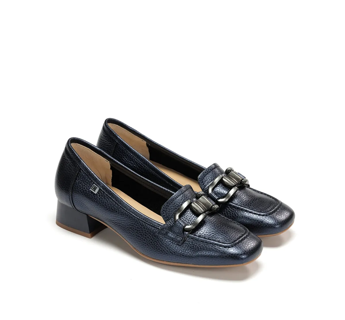 Dorking Gia D9303 mocassini donna blu tacco