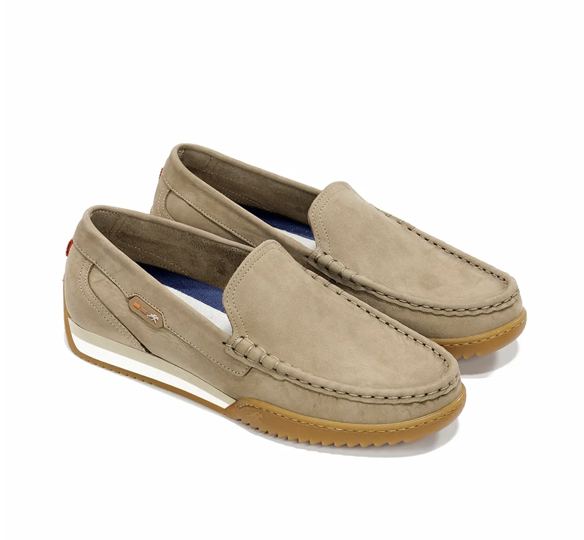 Fluchos Bruno F24342 mocassino uomo taupe casual