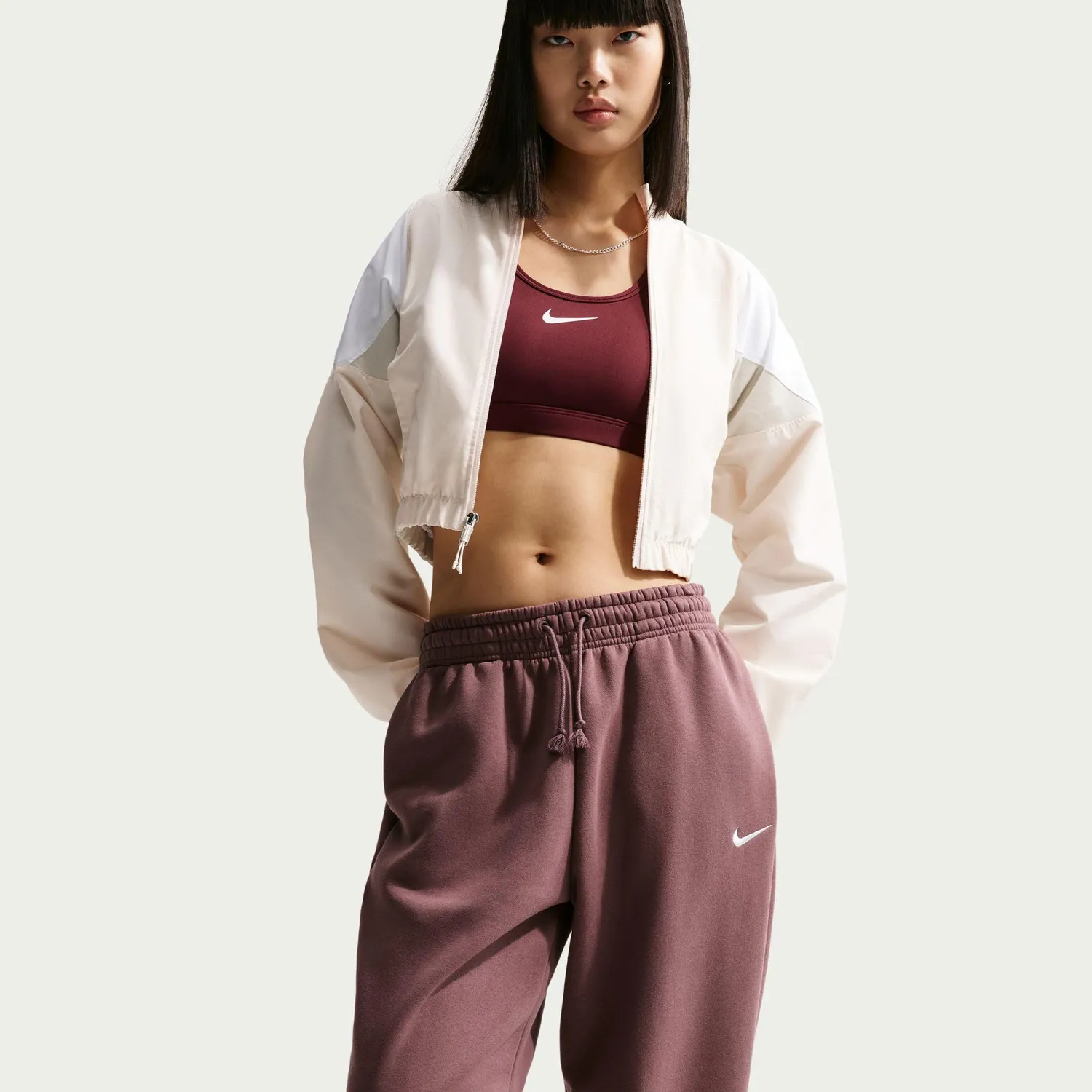 Nike Sportswear Phoenix Fleece pantaloni tuta donna oversize vita alta