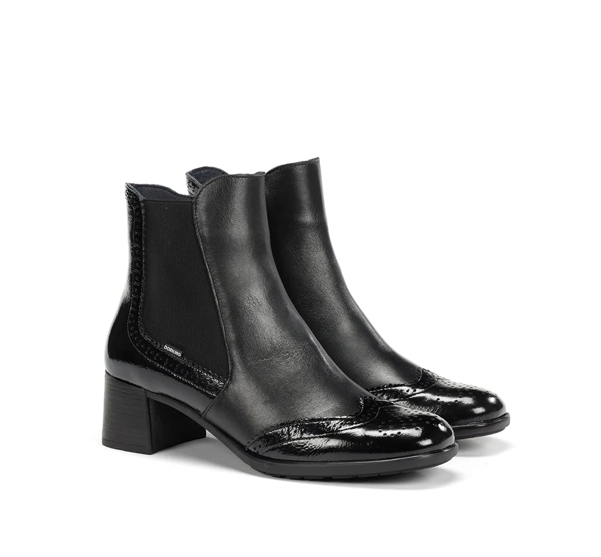 Fluchos Dorking Ikia D9368 tronchetto nero fibbie