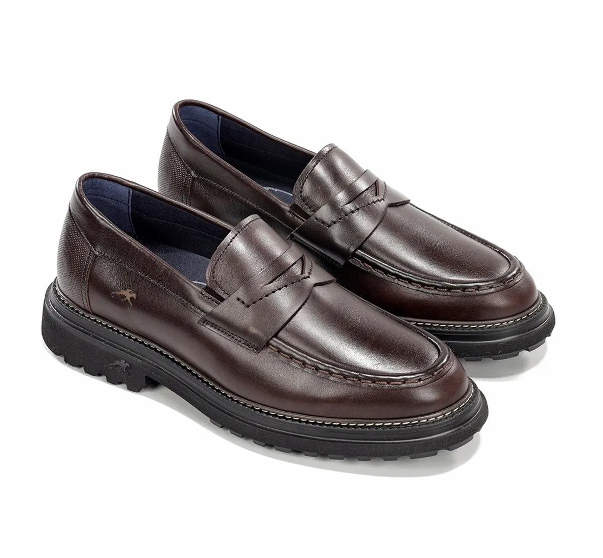 Fluchos Lincon F2058 mocassini uomo marroni pelle