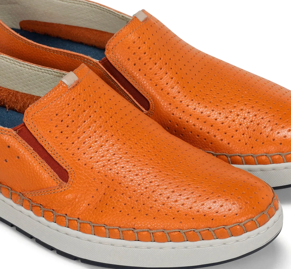 Fluchos Lester F1719 slip on uomo arancio casual
